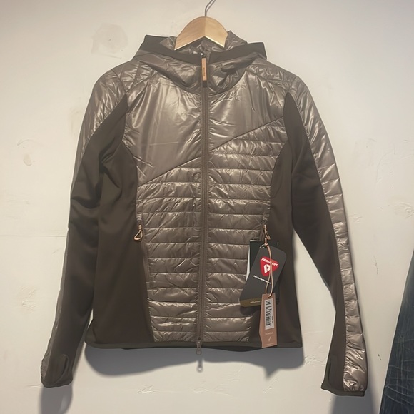 Indyeva MANTAR INSULATED HOODED jacket small in peppercorn/mocha - Picture 4 of 16